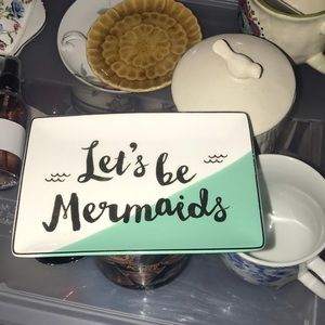 NWT Let’s Be Mermaids Long Dish for trinkets